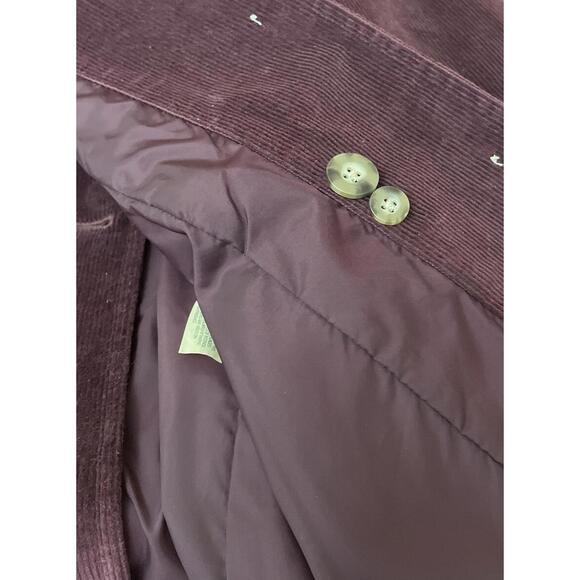 LL Bean Blazer Womens Size 16 R Plum Corduroy Button Jacket Pockets Classic - Picture 9 of 9
